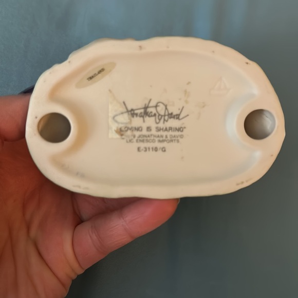 Jonathan & David c1995 "Loving is Sharing" Porcelain Figurine Enesco - Picture 7 of 7